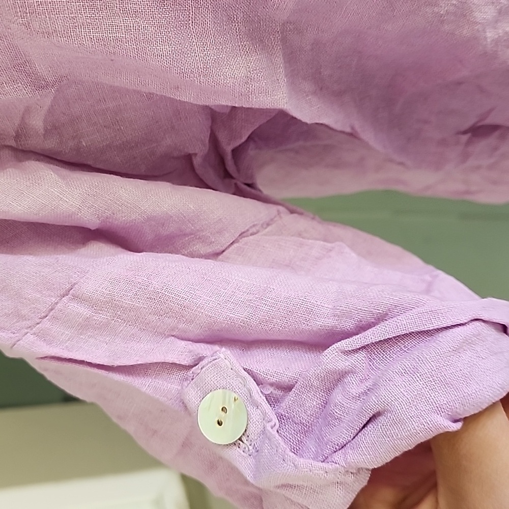 Ella Lavender Button-Up Jacket - image 3